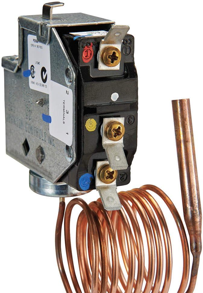 Johnson Controls P20EB-2C P20 Series Air Conditioning/Pressure Cutout Control, Single-Pole, Double-Throw, 36