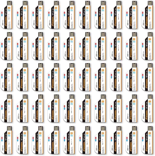 Frigga 50 Pack Temperature Data Logger Single Use Temperature Recorder 28800 Points USB Temperature Loggers Disposable High Accuracy 200 Days Cold Chain Transportation with PDF CSV Report