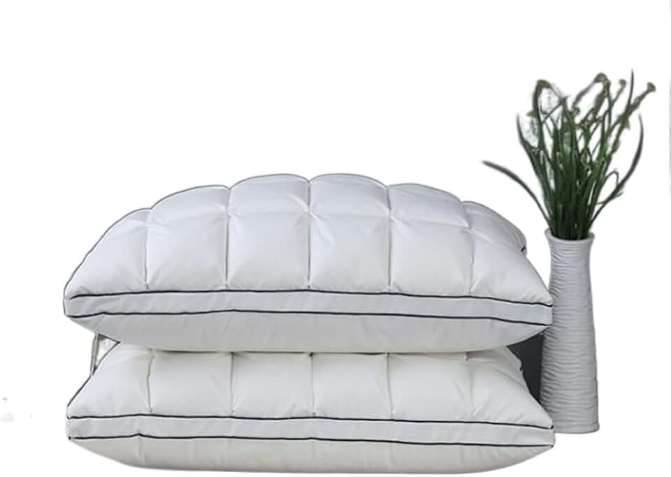 CSCDD Comfortable and Soft Down Pillow, Soft Pillow, High Pillow, Single Pillow