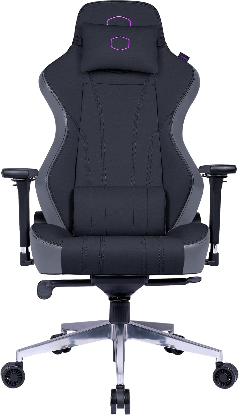 Cooler Master Caliber X1C Ergonomic Gaming Chair Black, Cool-in Fabric, 360° Swivel, 180 Reclining, Lumbar Support, High Density Foam Cushions, 4D Armrests, Adjustable Gas Lift for PC Game | Office