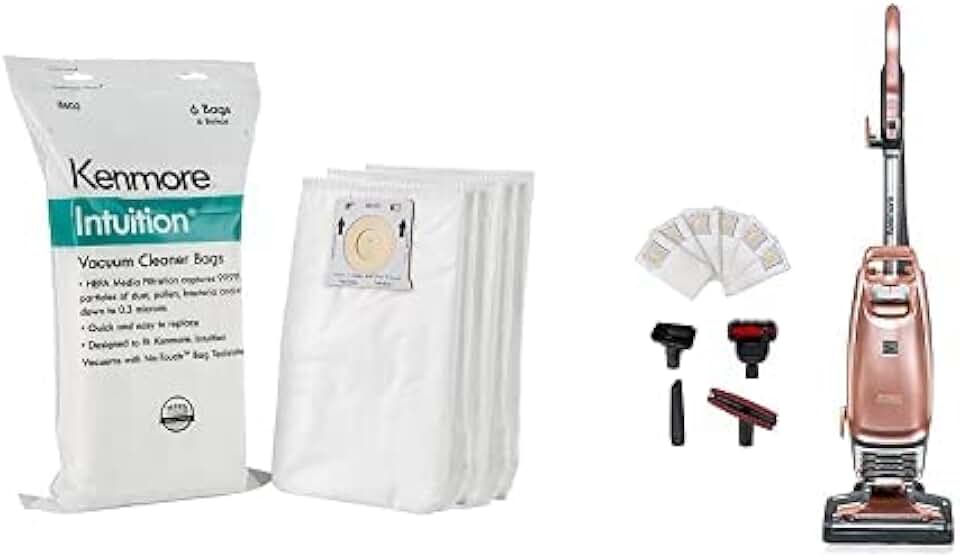 Kenmore Intuition No-touch Bagged Upright Vacuum Cleaner with HEPA Dust Bags-BU4050