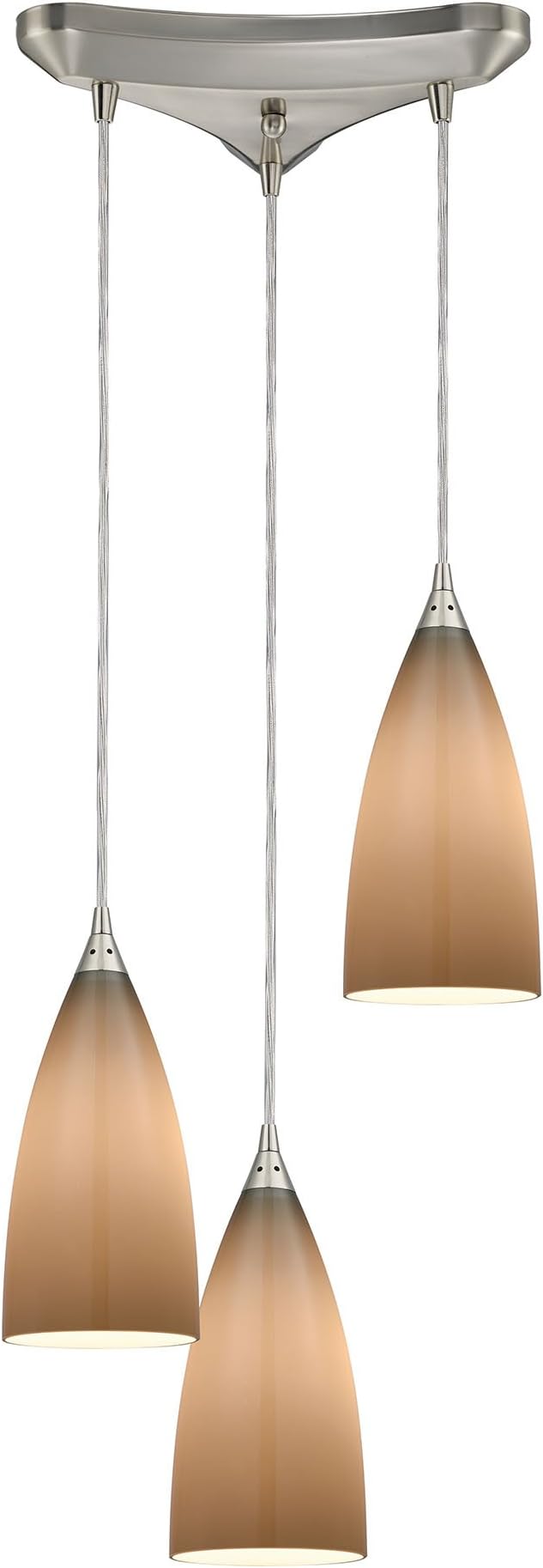 2584/3 Pendant Light, Satin Nickel