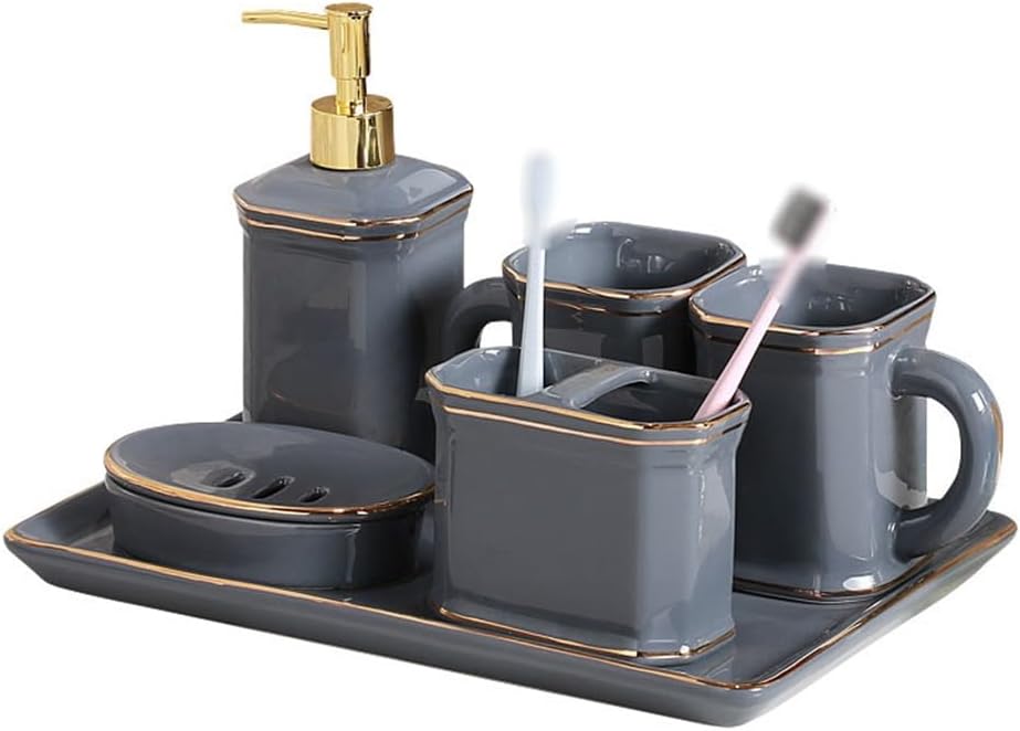 DGSEFD-23 Ceramic Toothbrush Cup Mouthwash Cup Bathroom Bathroom Supplies