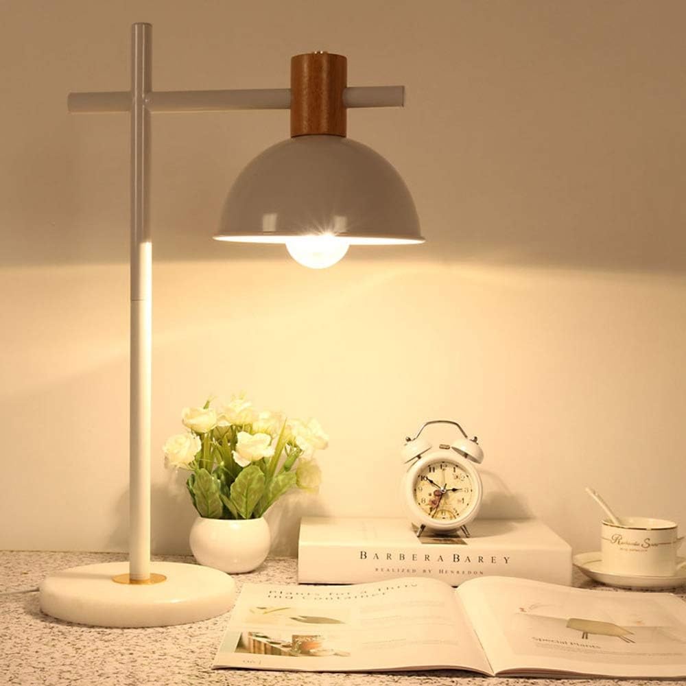 Modern Nordic Creative Marble Table Light Living Room Dining Room Decoration Desktop Light Bedroom Bed Reading Desk Light Study Room Reading Study Table Lamp E27 Screw LED Incandescent Lamp Bulb