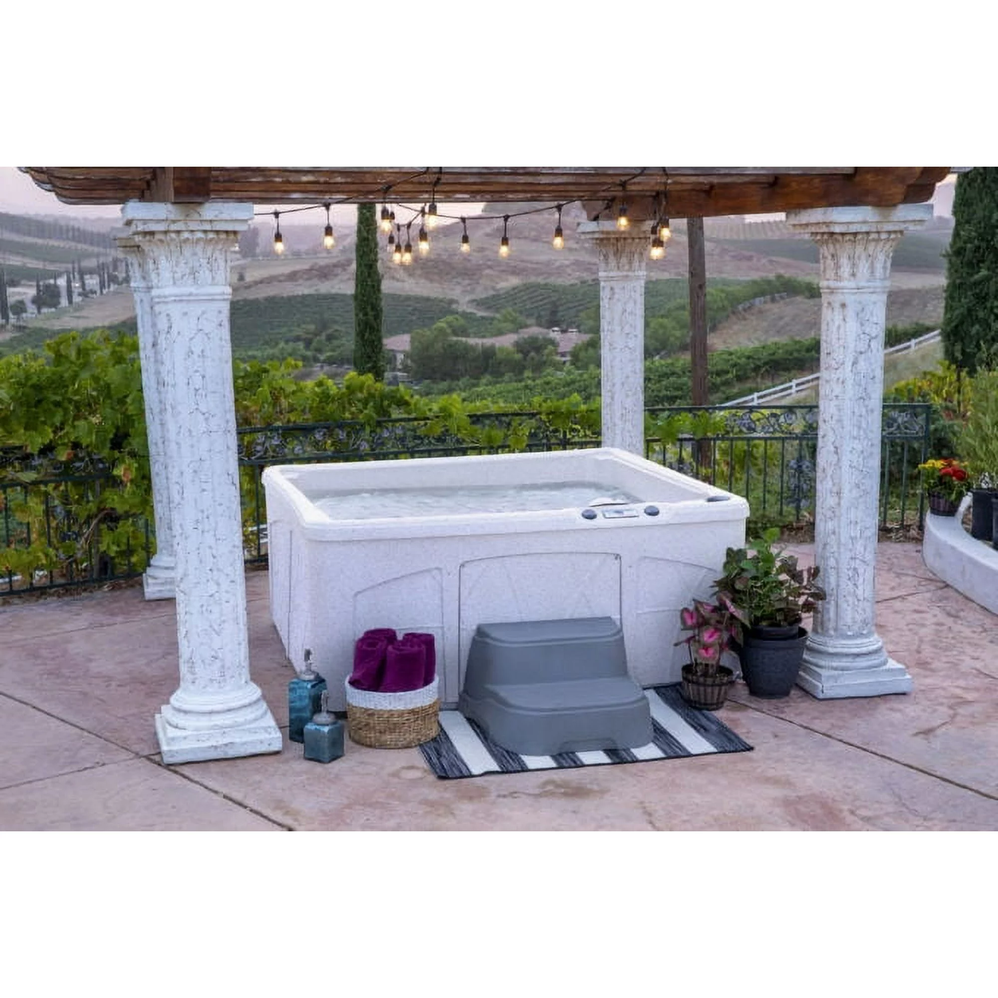 Lifesmart Bahama (LS350DX) Hot Tub - 5 Person, 28-Jet, Plug & Play Spa, Sea Salt