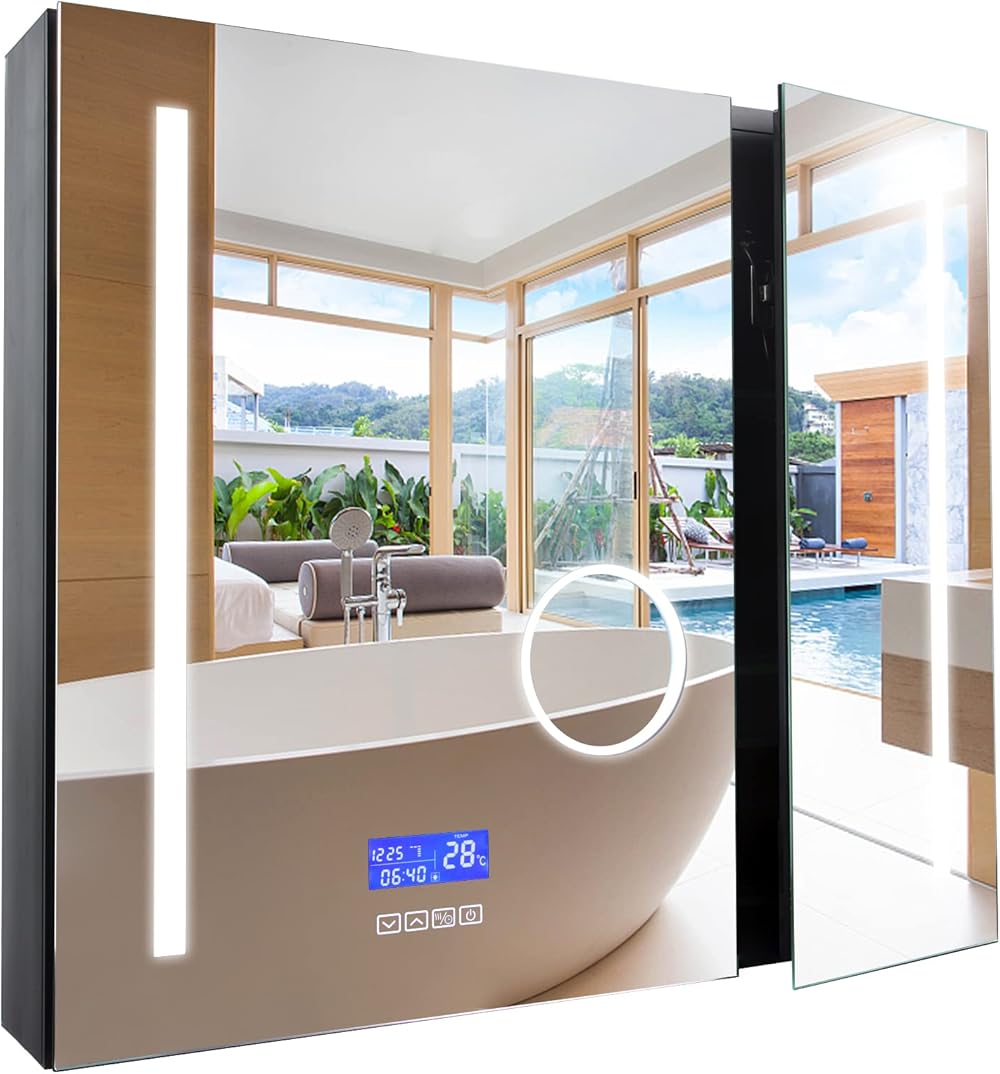 Wall Mounted Medicine Cabinets for Bathroom with Mirror,26