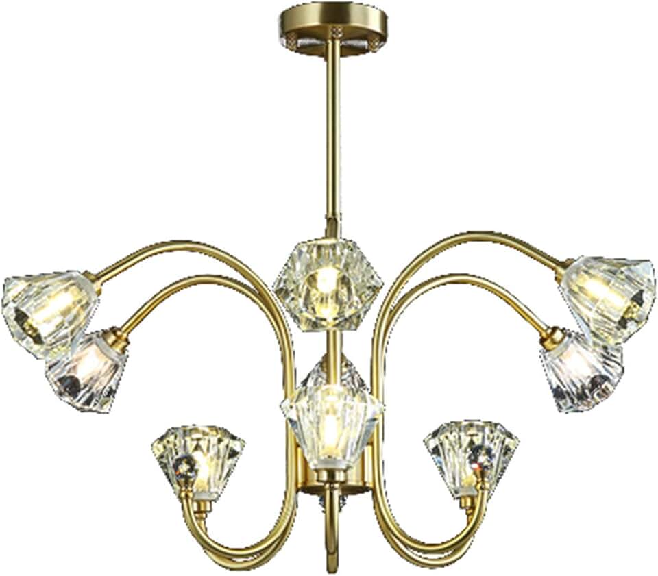 Crystal Sputnik Chandelier 12,Chandelier Ceiling Fixtures/Copper/9T
