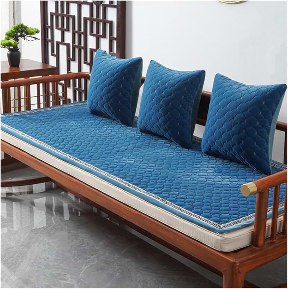 Bed Cushion Cushion is Not Easy to Slip Cover Cloth Sofa Cushion Four Seasons Universal Chinese Sofa Cover(70 * 70cm)