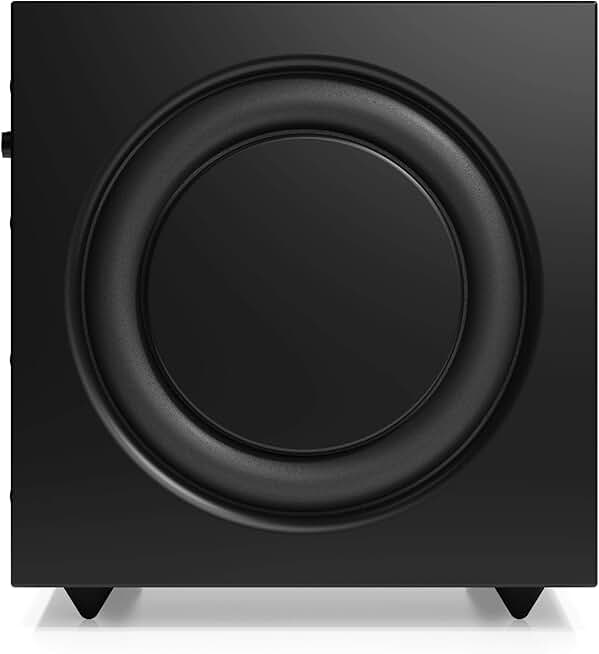 Audio Pro SW-10 Powered Subwoofer Speaker | 8” Woofer, 33-120 Hz, 200W Subwoofer Amplifier, Powered Bass Speaker for Home Theater Audio & Surround Sound System | RCA Cable Input | Black