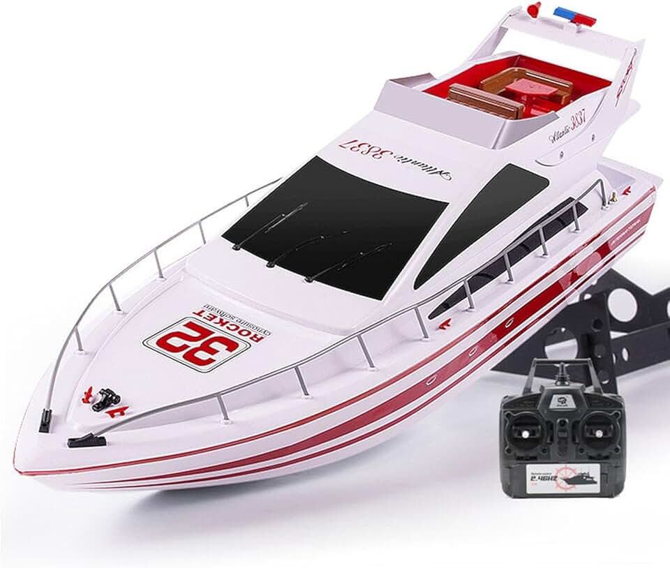 TOUCAN RC HOBBY Heng Long Rc Racing Boat 2.4G Remote Control High-Speed Luxury Yacht Ship Model