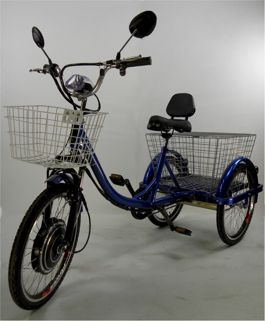 Electric tricycle, motorized electric trike
