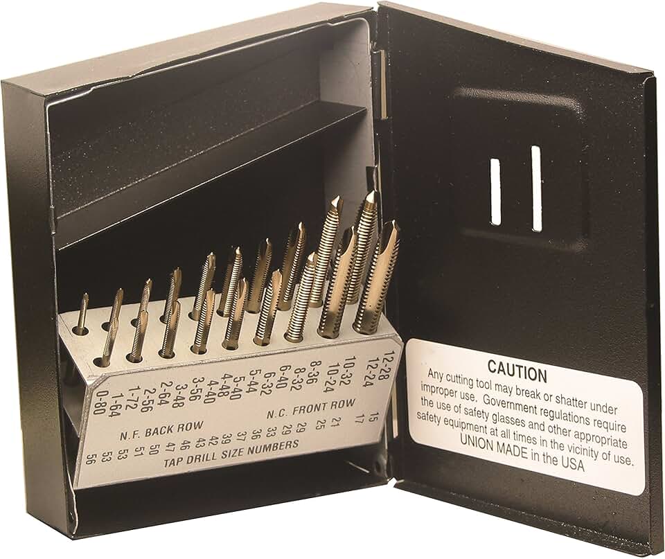 Viking Drill and Tool 61600 SP-19T Type 20-UB Spiral Point Plug Style Magnum Super Premium Tap Set