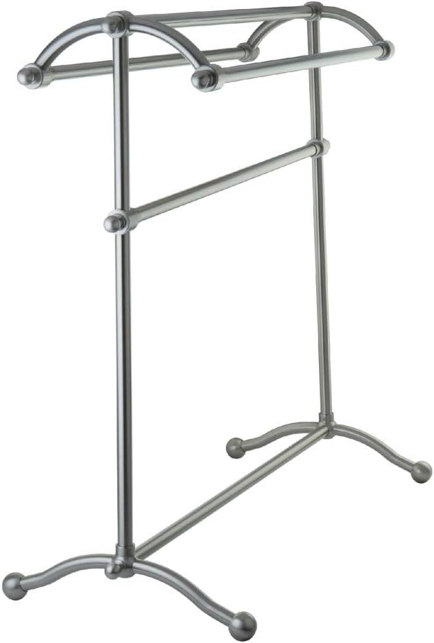 Kingston Brass SCC2298 Pedestal Towel Rack, Brushed Nickel