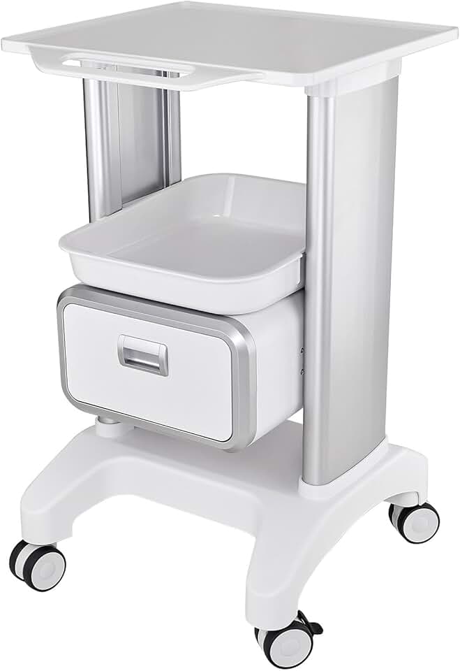 Professional Utility Cart with Wheels and Drawers for Home Bedroom Salon Lab Hospital Dental Office Clinic