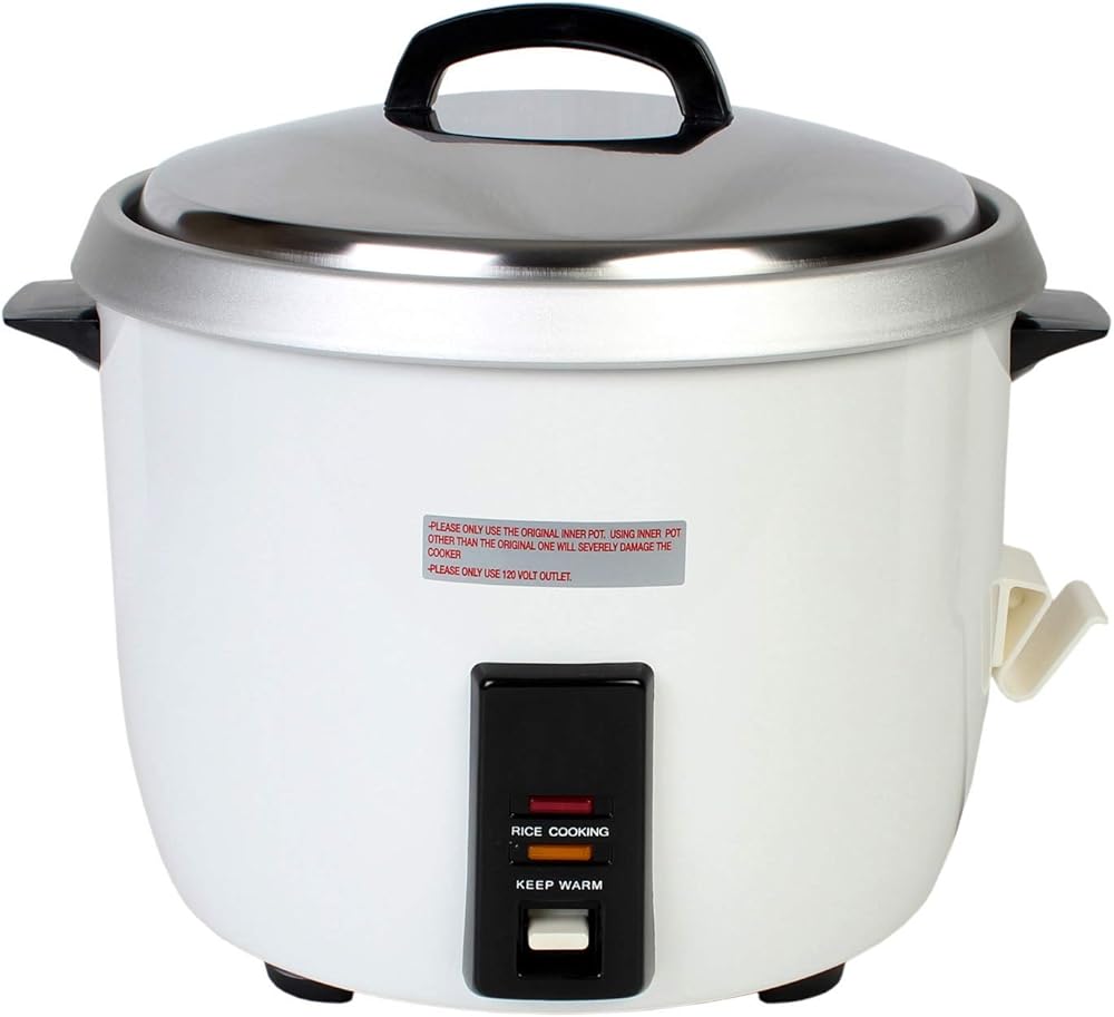 Thunder Group SEJ50000 30-Cup (Uncooked) 60-Cup (Cooked) Rice Cooker/Warmer, White