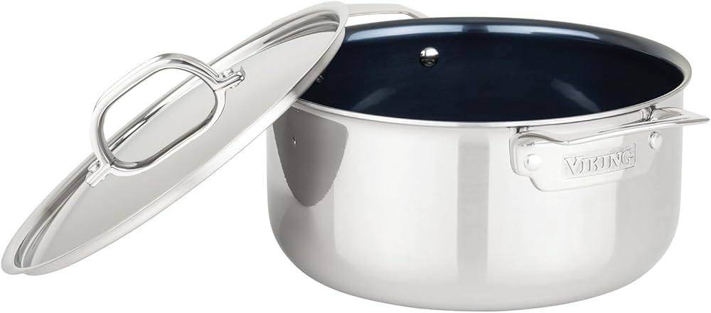 Viking Culinary Performance Ti, 4-Ply Laser-Clad Titanium Dutch Oven, 5 Quart