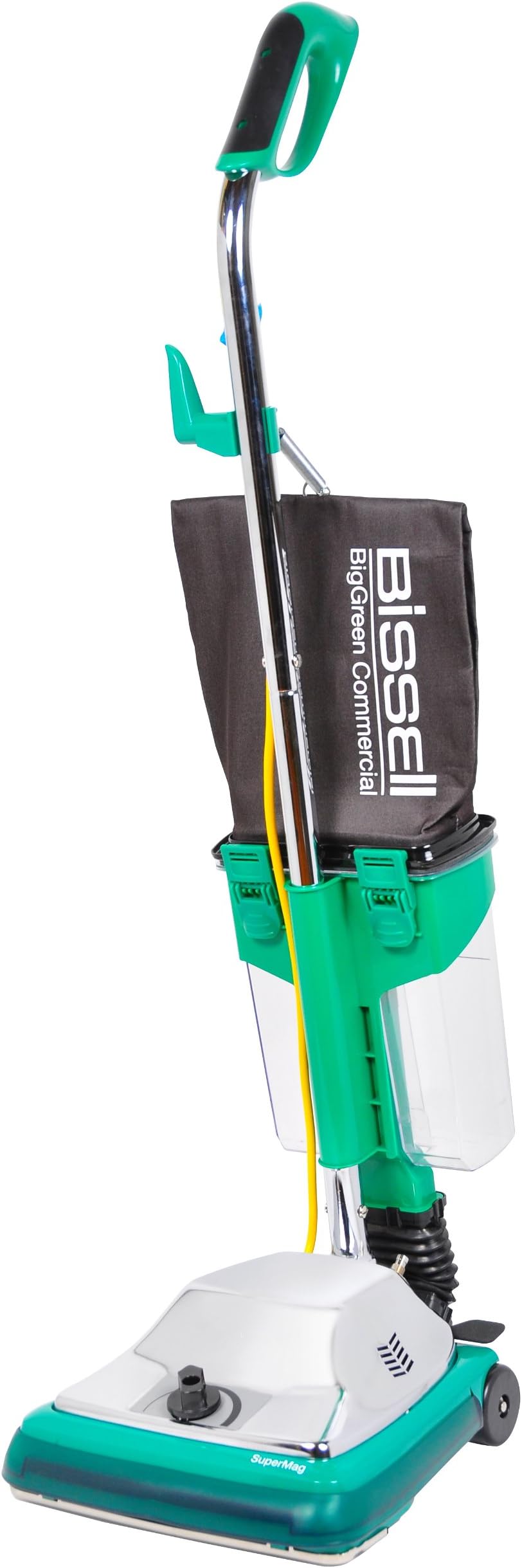 Bissell BigGreen Commercial BG101DC ProCup Comfort Grip Handle Upright Vacuum with Magnet, 870W, 12