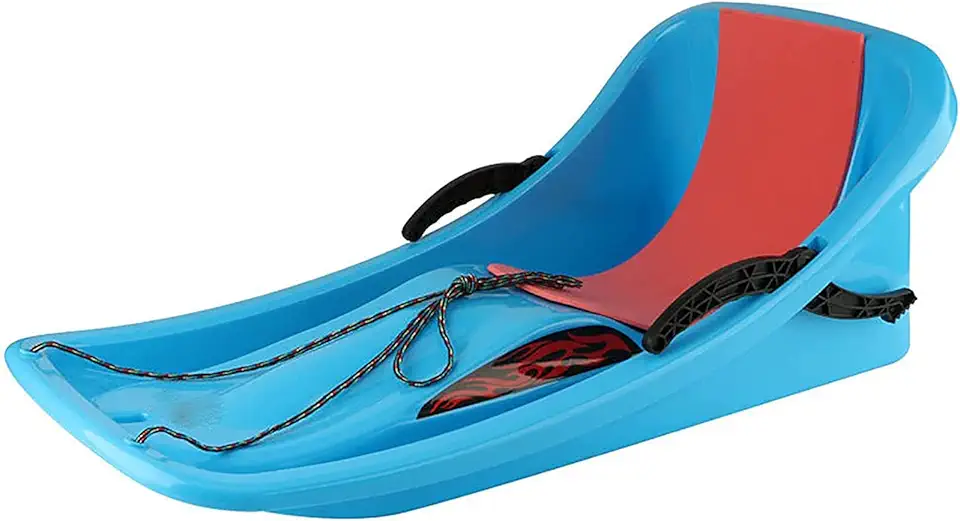 Baby Toddler Sled, Pull Snow Sleigh for Babies and Infants with Tow Strap,B