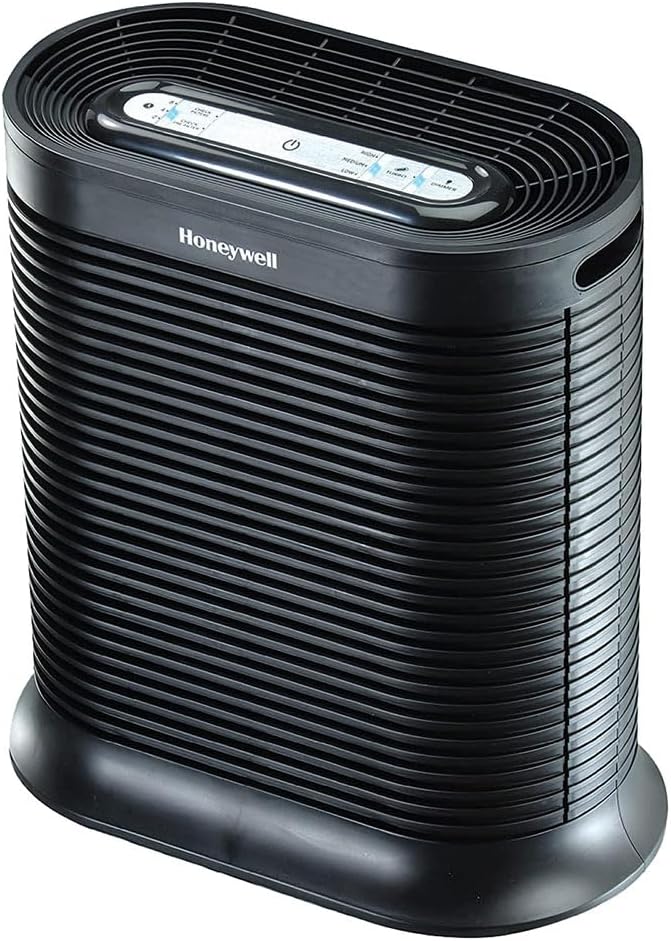 Honeywell HPA200 HEPA Air Purifier for Large Rooms - Microscopic Airborne Allergen+ Reducer, Cleans Up To 1500 Sq Ft in 1 Hour - Wildfire/Smoke, Pollen, Pet Dander, and Dust Air Purifier – Black