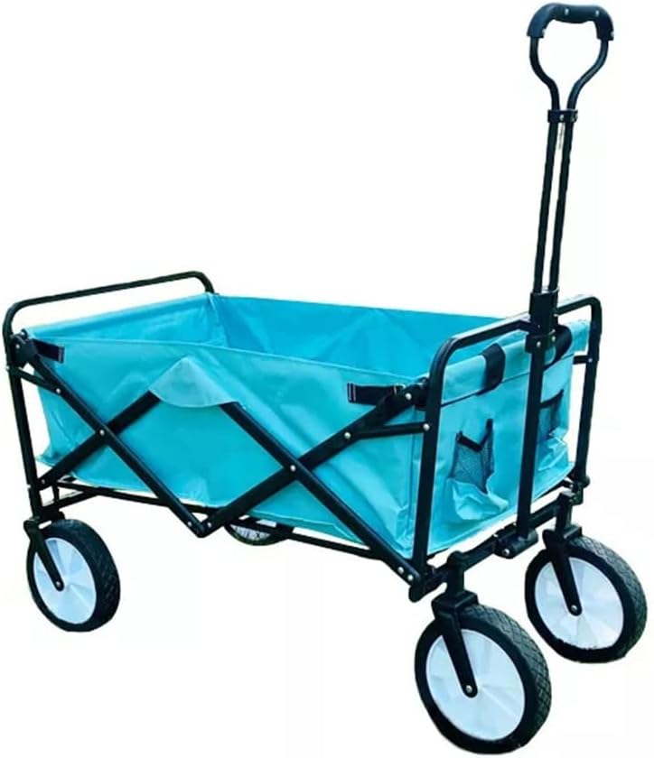 Outdoor Campsite Small Cart Portable Foldable Adjustable High Loaded Tent Equipment Trolley Picnic Equipment Trailer Tools