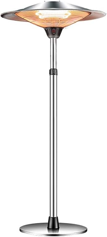 Patio Heaters Outdoor Patio Heater 1500W Electric Heaters Freestanding Hearters for BBQ and Outdoor Party Outdoor Patio Heater (Color:Silver,Size:B)