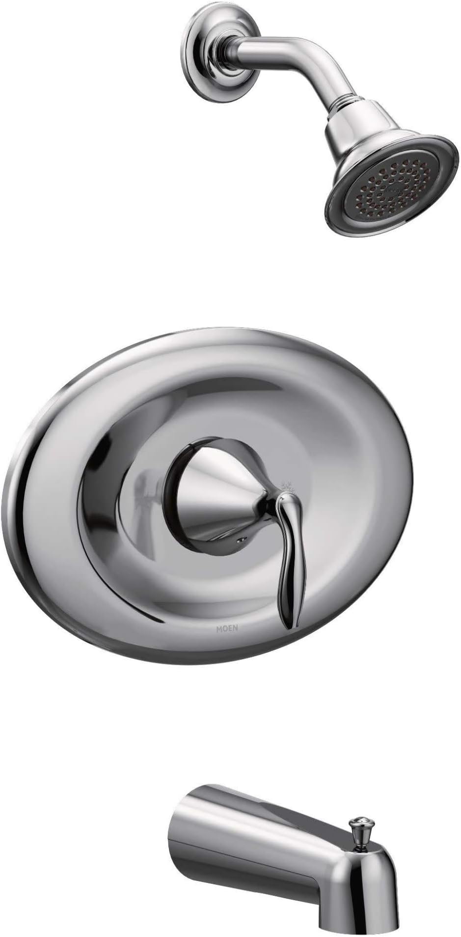 Moen T2137EP Eva Posi-Temp Eco-Performance Tub and Shower Trim Kit, Valve Required, Chrome