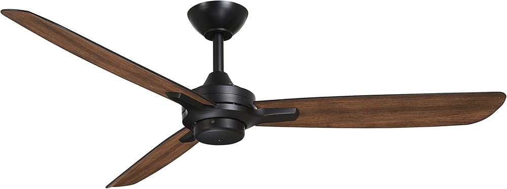MINKA-AIRE F727-CL/DK Rudolph 52 Inch Ceiling Fan in Soft Brass Finish with Distressed Koa Blades