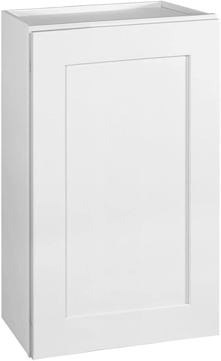 Design House 561704 Brookings Unassembled Shaker Tall Wall Kitchen Cabinet, 18x30x12, White