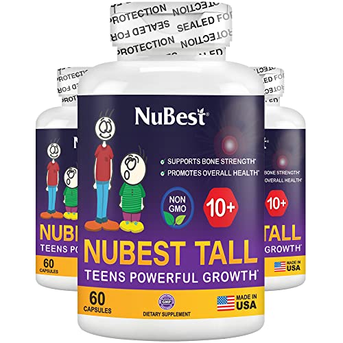 NuBest Tall 10+ - Advanced Bone Strength Formula - Supports Immunity, Healthy Development & Optimal Wellness - for Children (10+) & Teens Who Drink Milk Daily - 3 Pack | 3 Months Supply