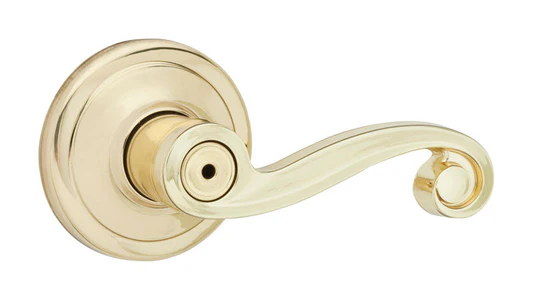 KWIKSET CORPORATIONKwikset Lido Polished Brass Privacy Lockset 1-3/4 in.