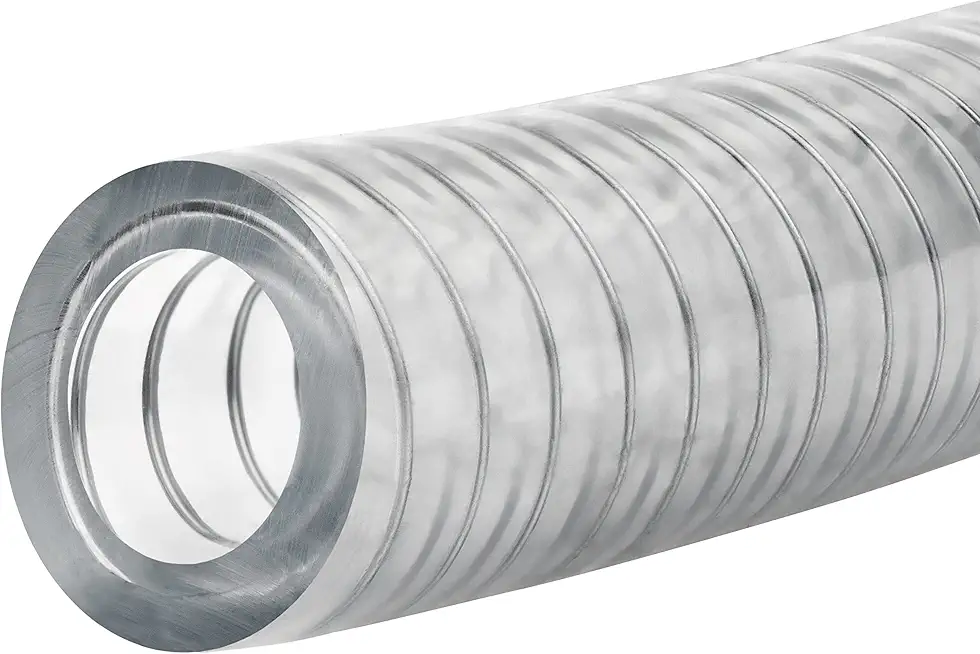 USA Sealing ZUSA-HT-3086 FDA Steel Wire Reinforced PVC Tubing, 1-1/2