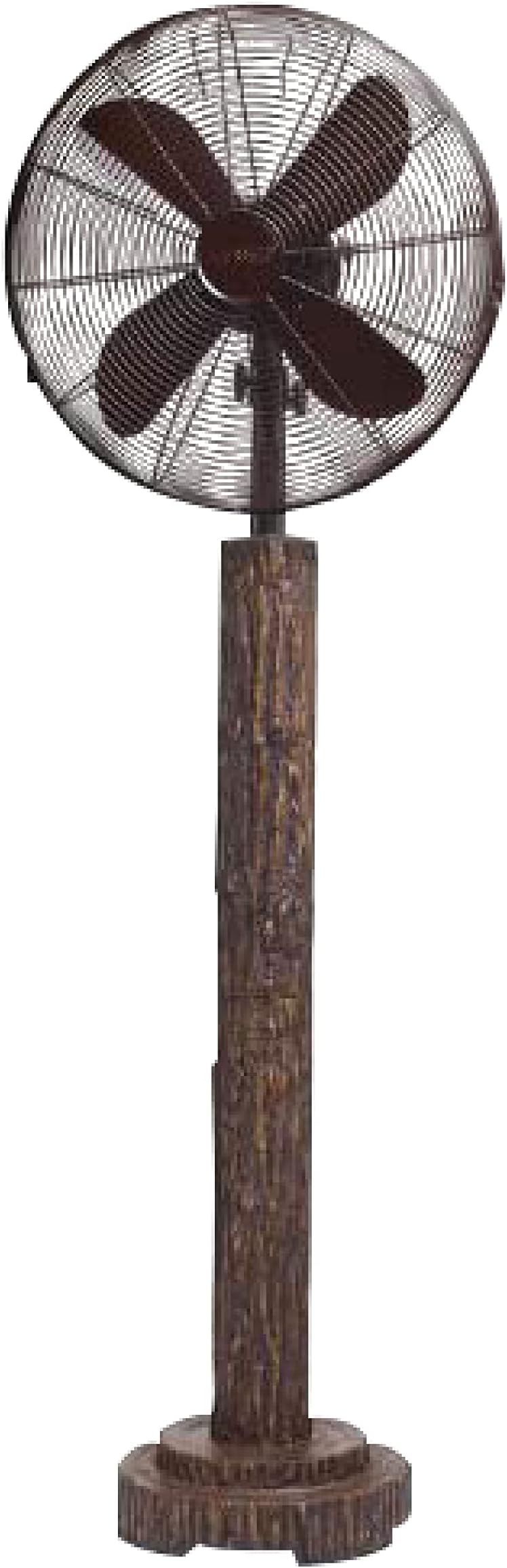 Deco Breeze Fir Bark Pedestal Fan, 16-Inch
