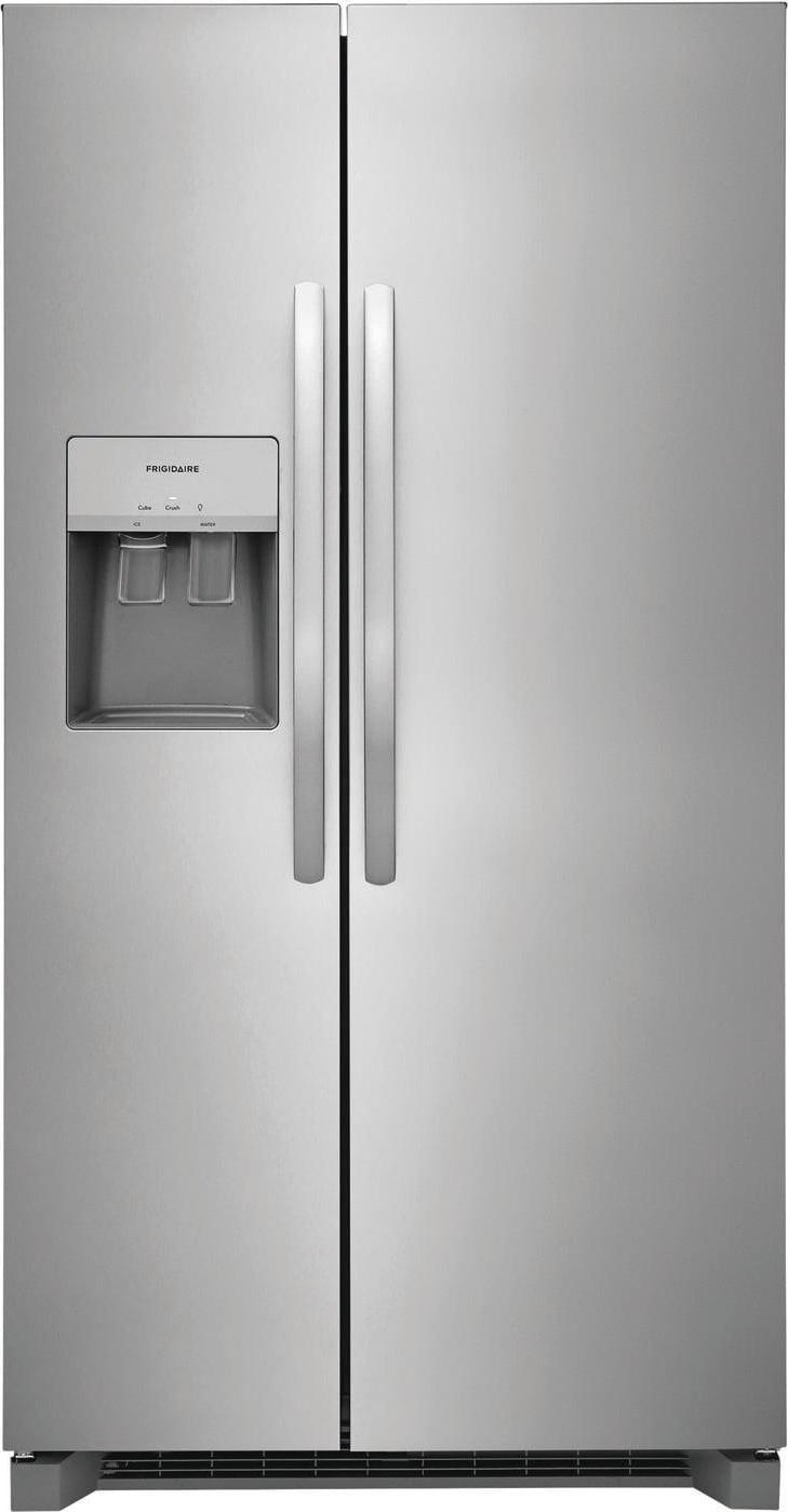 Frigidaire 25.6-cu ft Side-by-Side Refrigerator with Ice Maker (Stainless Steel) ENERGY STAR