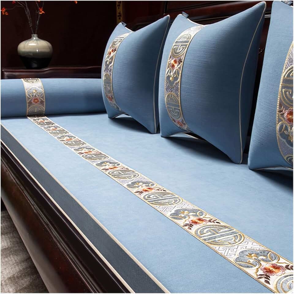 Chinese Sofa Cover Bed Cushion Cushion is Not Easy to Slip Cover Cloth Sofa Cushion Four Seasons Universal(50 * 150 * 5cm)
