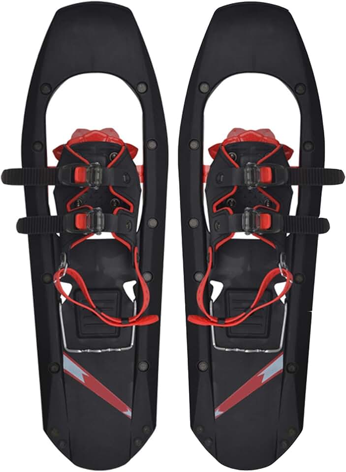 Snow Walking Shoes, Alpine Ski Shoes, Snow Shoes and Snow Pedals, Tough and Wear-Resistant Deck, Easier to Adjust, Light and Durable,23x71cm