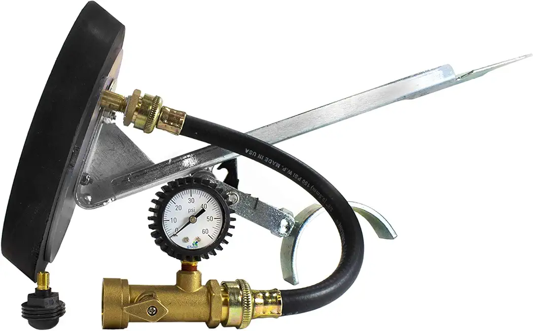 TTMP-8WF Test Tee Mechanical Test Plug with Water Fill Feature and New Patented Adjustable Leg, 8 Inch