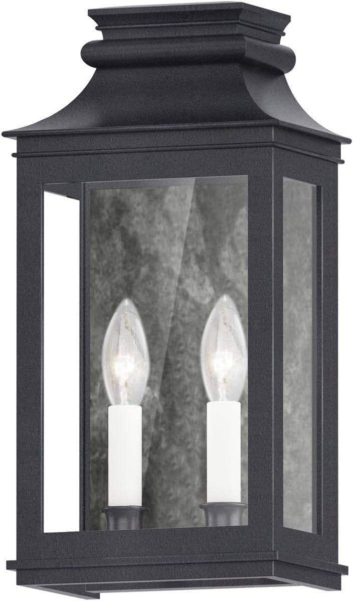 Maxim Savannah VX - 2 Light Outdoor Wall Mount-15.25 Inches Tall and 7.75 Inches Wide-Black Oxide Finish