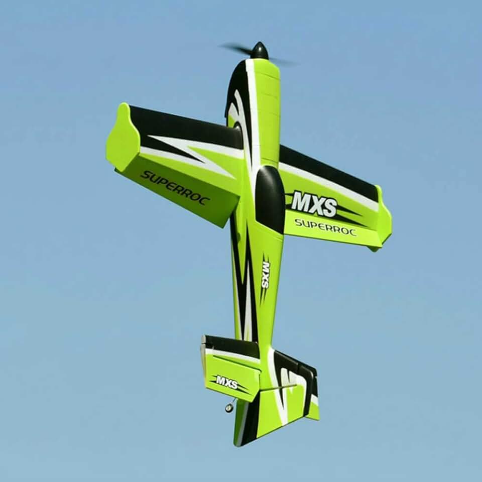 4CH RC Airplane RC Aircraft 1100MM Wingspans Large MXS V2 Remote Control Aircraft Glider 2.4G with Reflex Gyro 3S Aerobatic 3D DIY RTF Brushless Motor RC Plane Hobby Model Plane EPO Sports