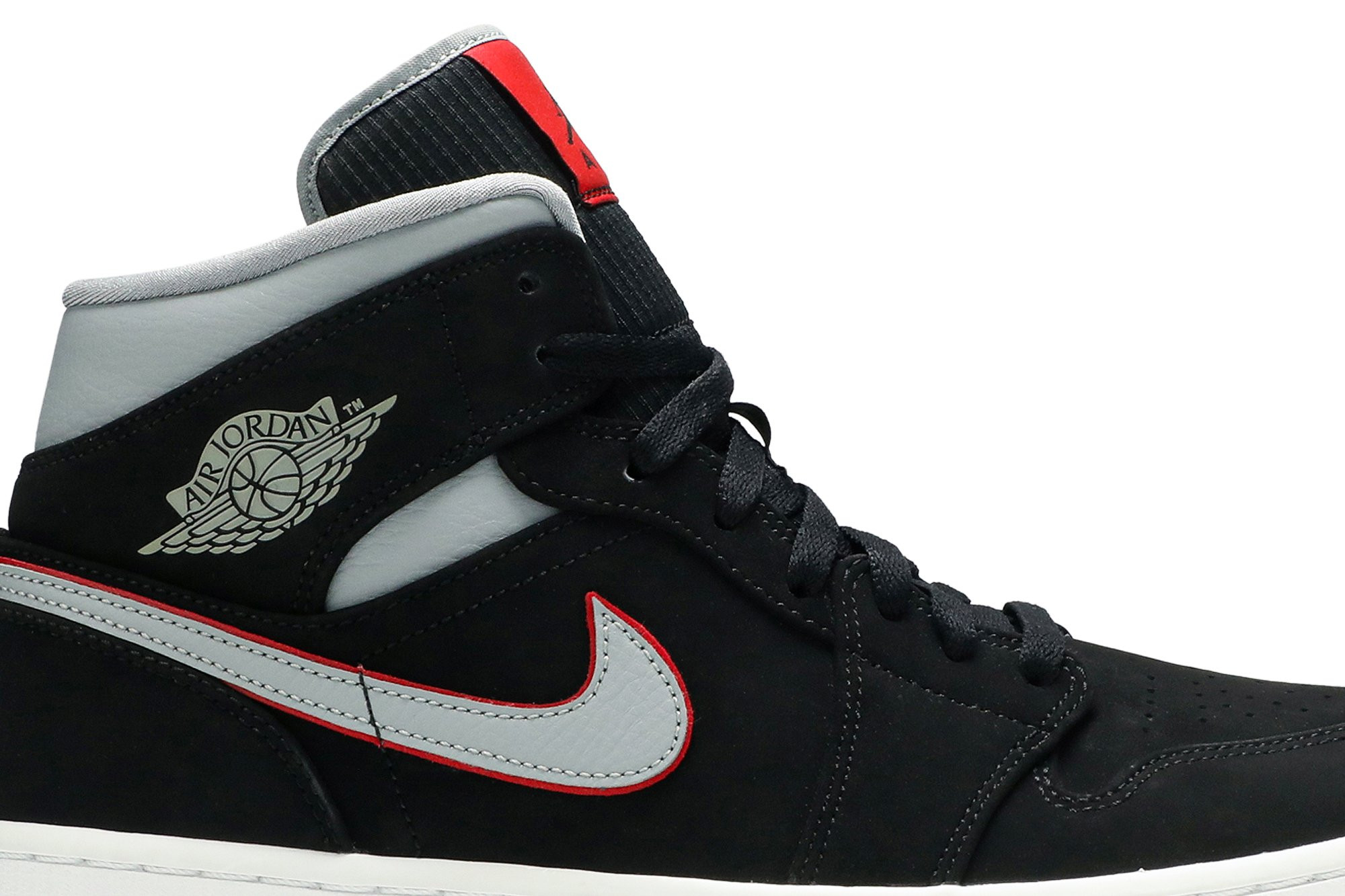 Air Jordan 1 Mid 'Black Grey' 554724-060