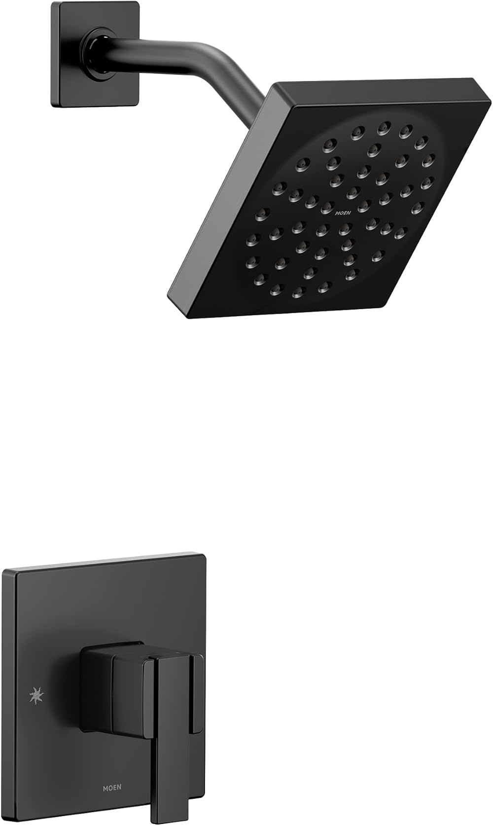 Moen UTS3715EPBL 90 Degree M-CORE 3-Series 1-Handle Eco-Performance Shower Trim Kit, Valve Required, Matte Black