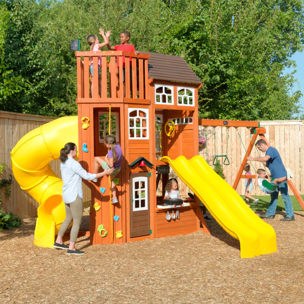 Kidkraft Lookout Extreme Wooden Swing Set / Playset