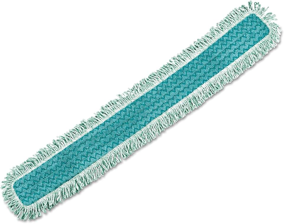 Rubbermaid Commercial HYGEN RCP Q449 Dust Mop Heads with Fringe, Microfiber, 48