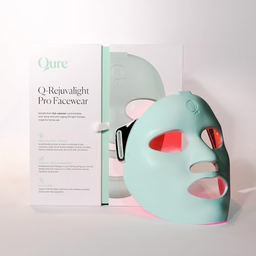 LED Skin Care Face Mask With 5 Different Modes (Red Light Therapy, Amber Light & Blue Light Therapy) One Device with Customizable Settings & Treatments. Perfect For At Home Use LED Facial Therapy