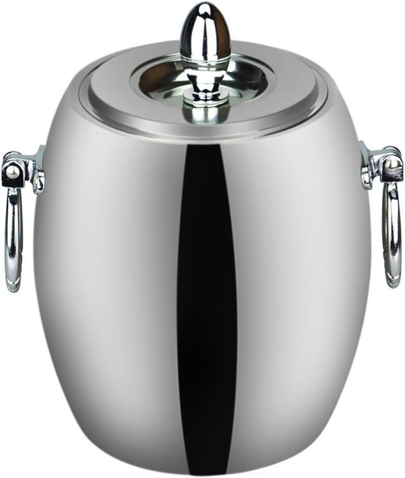 Household Bar Ice Bucket Container Beer Champagne Barrel With Ice Shovel Bar Utensils Supplies Barware Ice Bucket Container