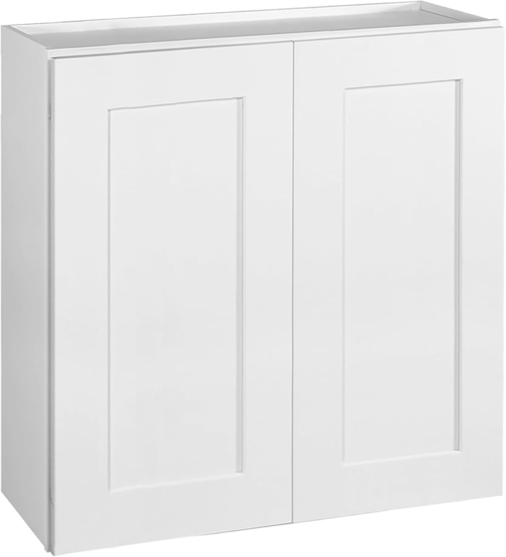 Design House 561746 Brookings Unassembled Shaker Tall Wall Kitchen Cabinet 30x30x12, White