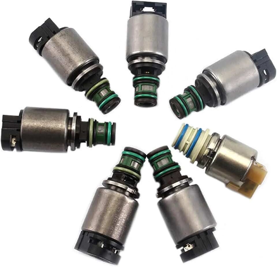 7Pc Transmission Valve Body Solenoid Kit 6R60 6R80 Compatible With Explorer Expedition Ranger F150 Sportrac Mustang Territory Navigator