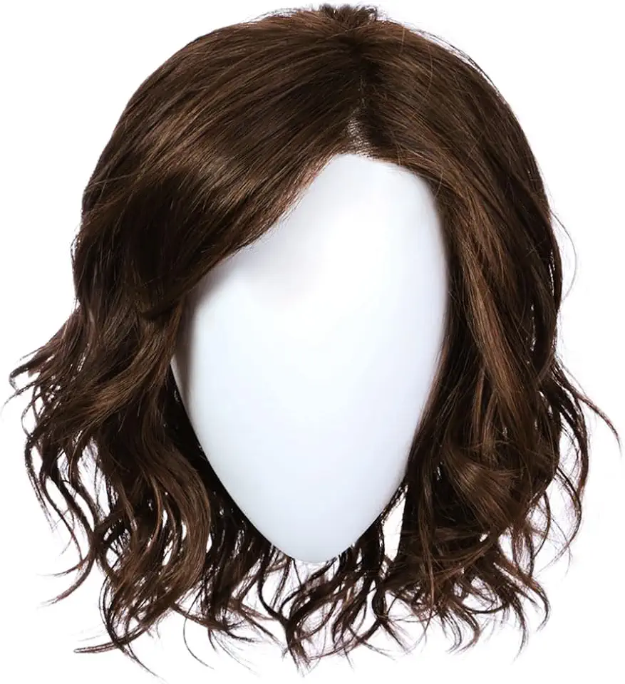 Raquel Welch Editor's Pick Layered Shoulder Length Bob Wig by Hairuwear, Large Cap Size, SS8/29 Shaded Hazelnut