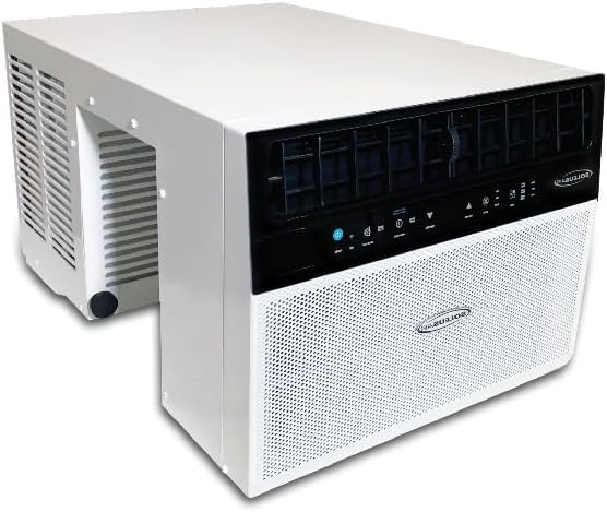 8000 BTU Conditioner -, Remote Control, Quiet, Fan, Cools Up to 370 Sq Ft, 110V/60Hz,