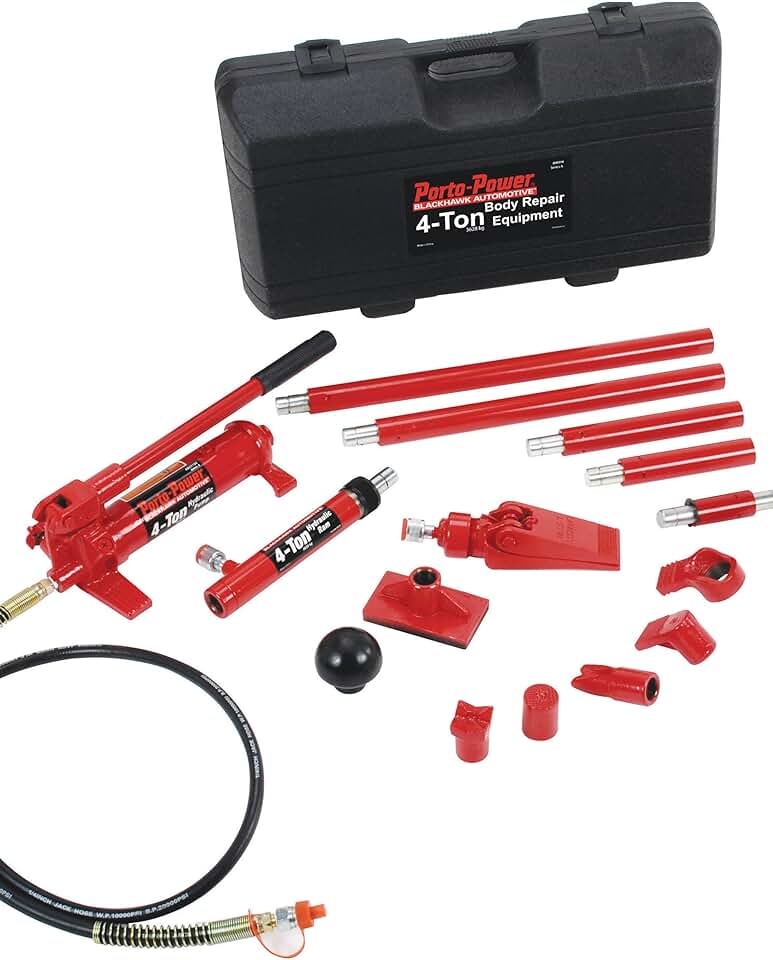 Blackhawk Automotive B65114 Porto-Power Hydraulic Collision Repair Kit - 4 Ton
