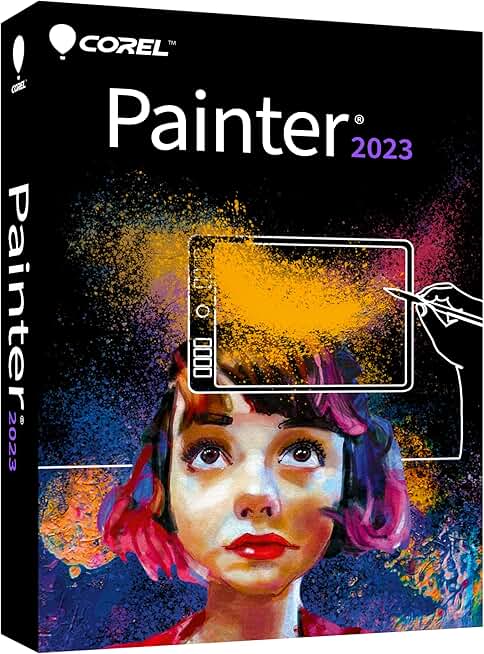 Corel Painter 2023 | Professional Painting Software for Digital Art, Illustration, Photo Art & Fine Art [PC/Mac Key Card]